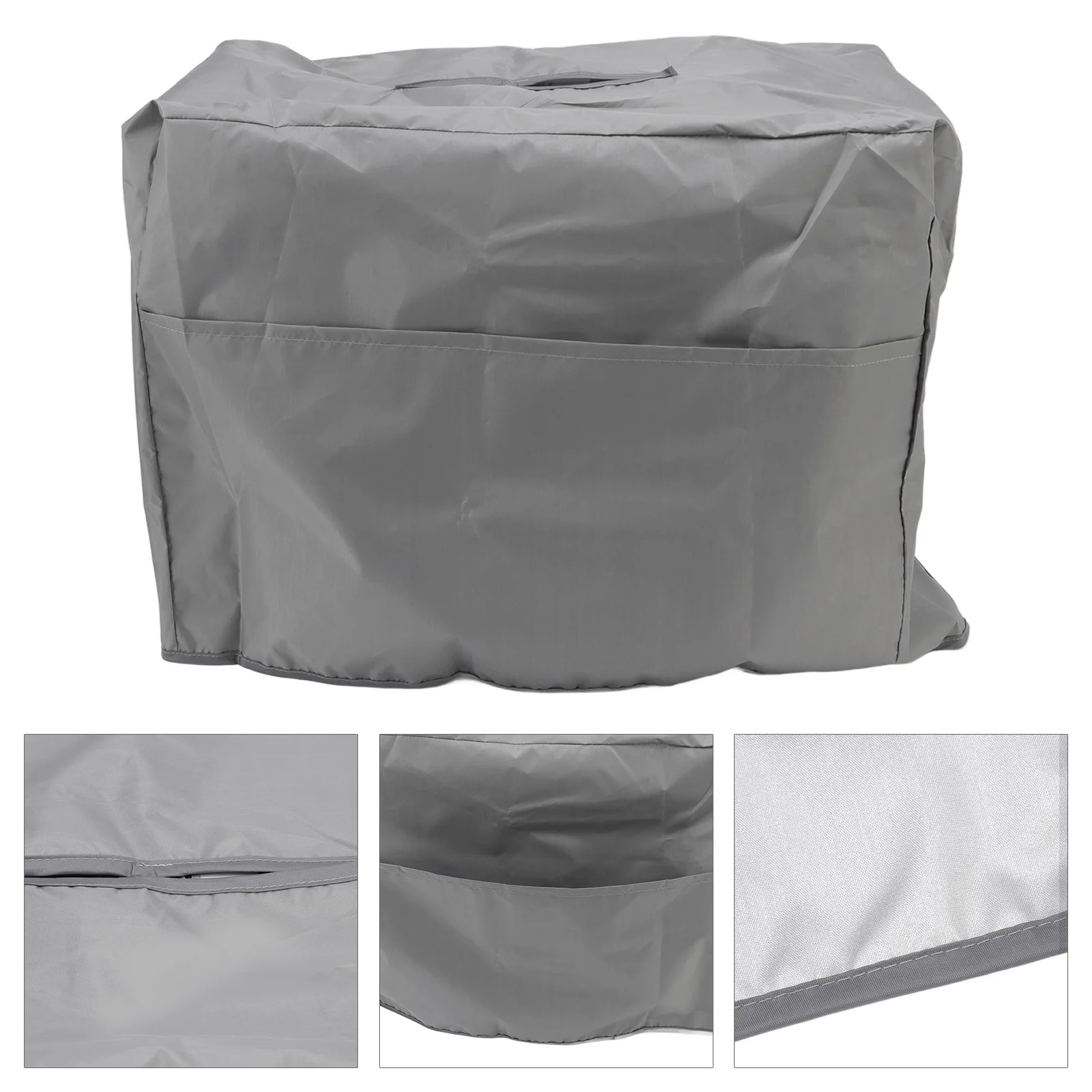 Welding Machine Canopy Waterproof 190T Silver Plated Polyester Taffeta UV Proof Welder Dust Cover for Garden Balcony 47x28x37cm