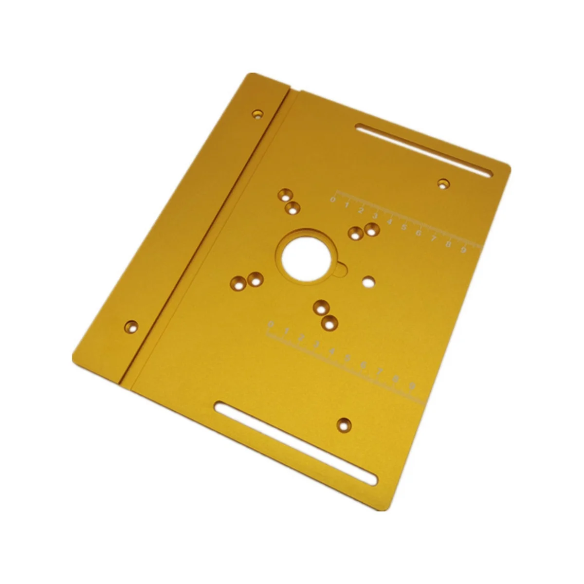 

Router Table Insert Plate Woodworking Router Insert Plate Tool Electric Wood Milling Trimming Machine Flip Plate Silver