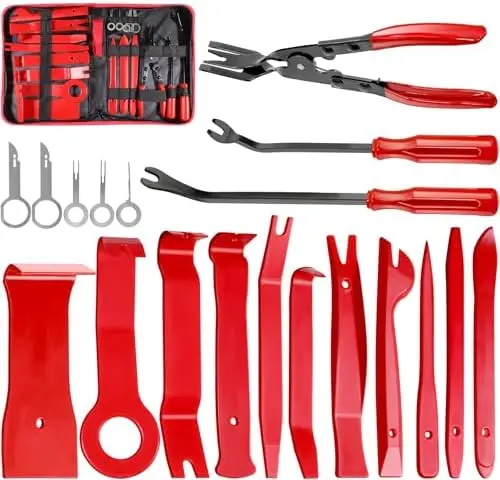 

Набор инструментов Doaho из 19 предметов для снятия обшивки автомобиля – инструменты для приборной панели, аудиосистемы, окон и клипс с сумкой для хранения