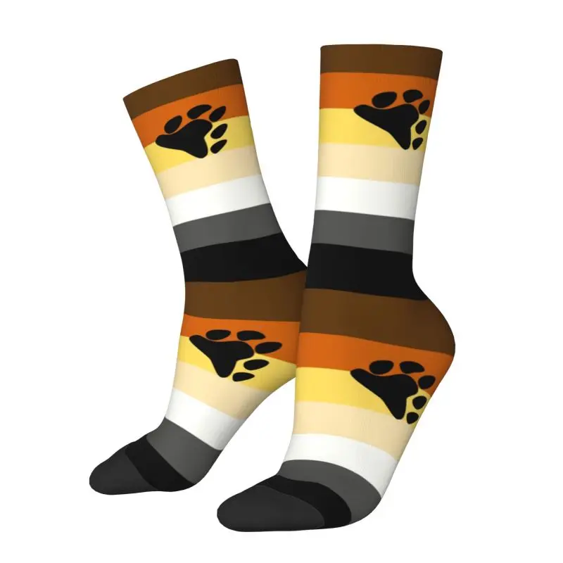 

Bear Paw Men Women Crew Socks Unisex Cute LGBT Gay Pride Spring Summer Autumn Winter Dress Socks