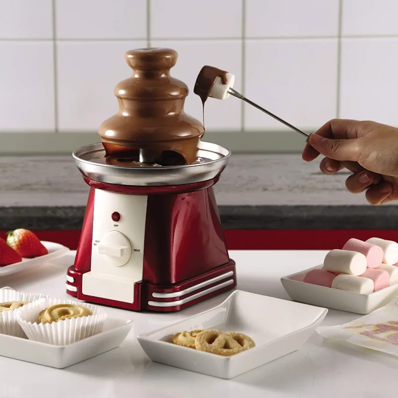 Swiss Home Small Chocolate Fountain Machine Party Supplies Household Stainless Steel Birthday Party