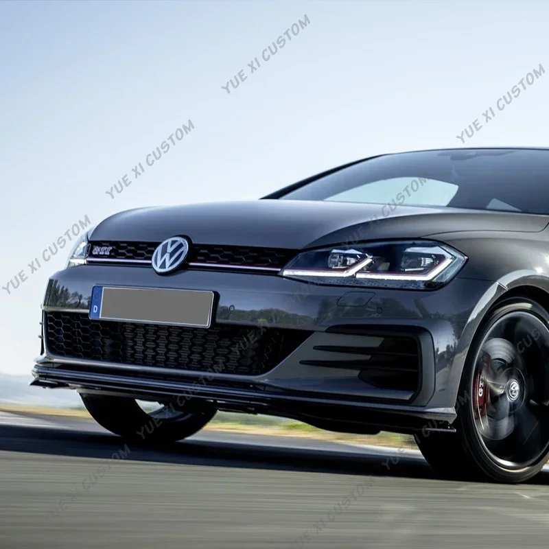 Для Volkswagen Golf 7 Facelift MK7.5 GTI TCR 2017-2020 автомобильный передний бампер, сплиттер, спойлер, диффузор, защитная крышка, комплекты кузова