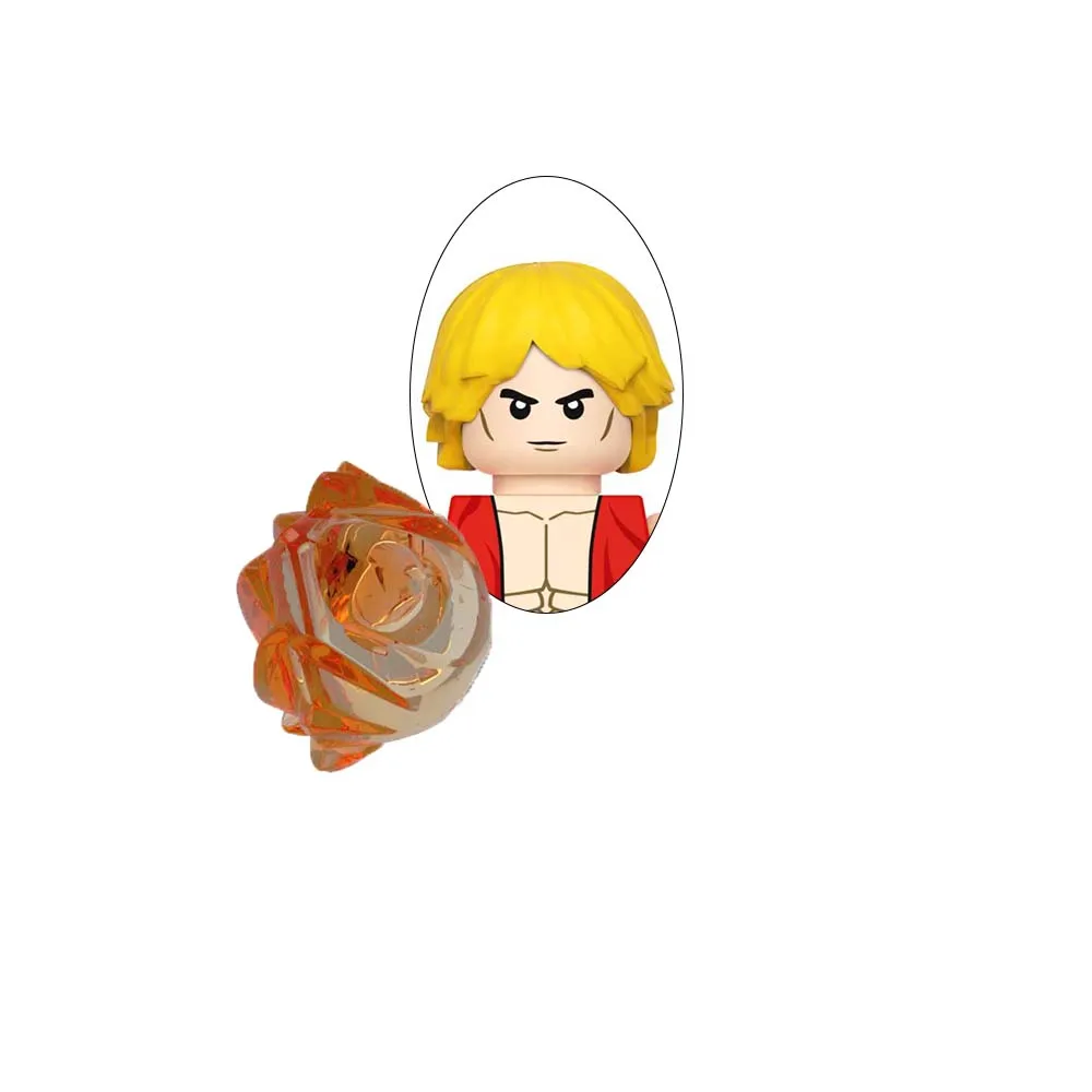 Blind Box Street Fighter Kampfspiel Bausteine KenMasters Hoshi Zusammenbaubare Actionfigur Puzzle Spielzeug Bausteinmodell Ornament