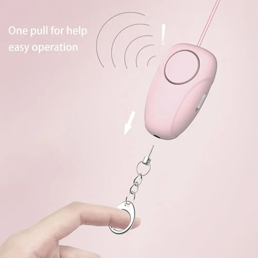 Safety Alarm 120dB Practical Sensitive Intelligent  Safety Scream Loud Emergency Alarm Keychain for Night