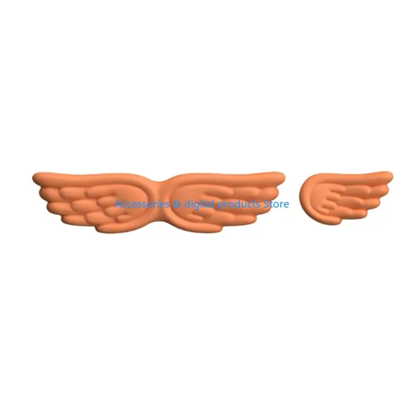 77JD Angel Wing Pattern Silicone Keyboards Wrist Rest Mouse Pad Set Comfortable Ergonomic Design NonSlip Office Accessory view 5