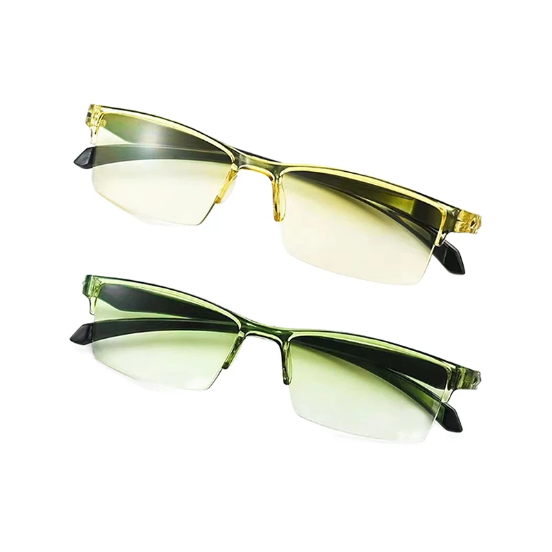 1Pcs Smart Automatic Zoom Reading Glasses Rimless Ultralight Anti Blue-ray Spectacle Radiation Protection Mountaineering Glasses