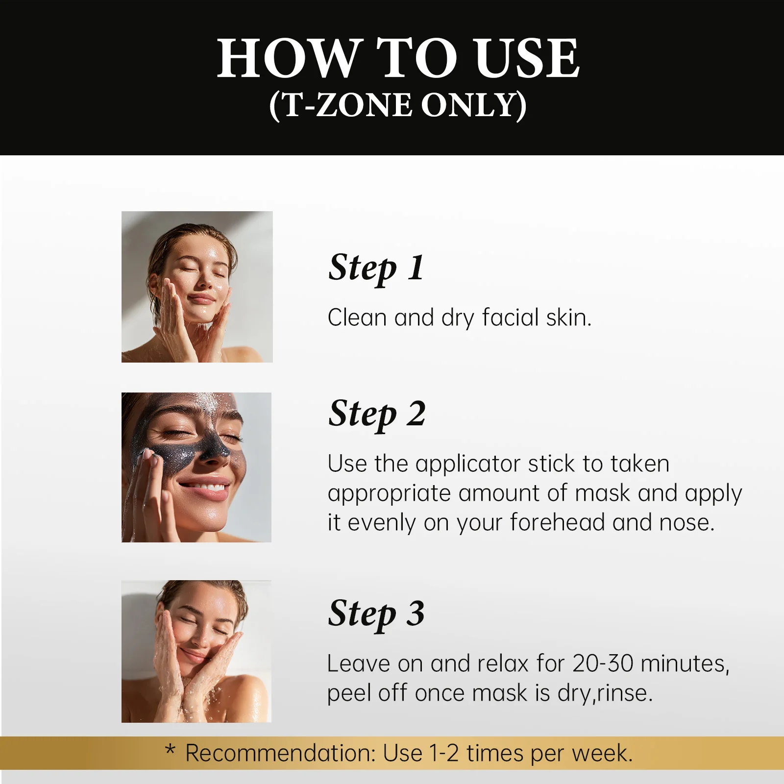 Natural Charcoal Blackhead Peel-Off Mask, Deep Cleansing, Oil Control, Suitable for Oily Skin, Unclogs Pores, Brightens Skin view 6