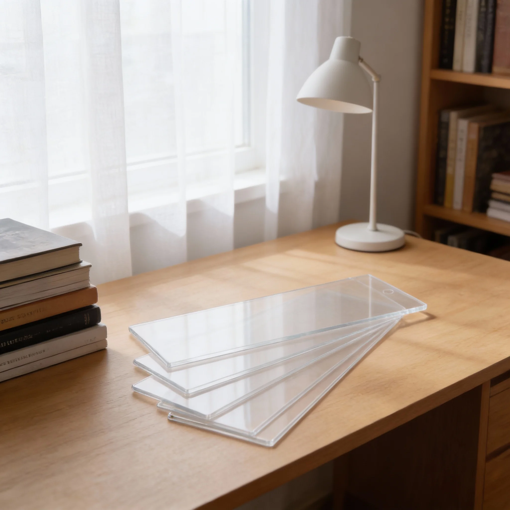 10개입 슬리브 블랭크 클리어 북마크 디스플레이 커버 보호용 정리함 창의적인 북마크 액세서리 책 애호가용 경량