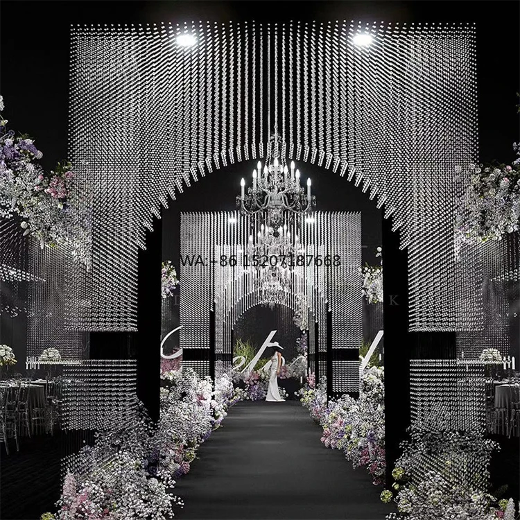 Pearl Necklace Shape Stage Dining Room Modern Custom Project   for Wedding
