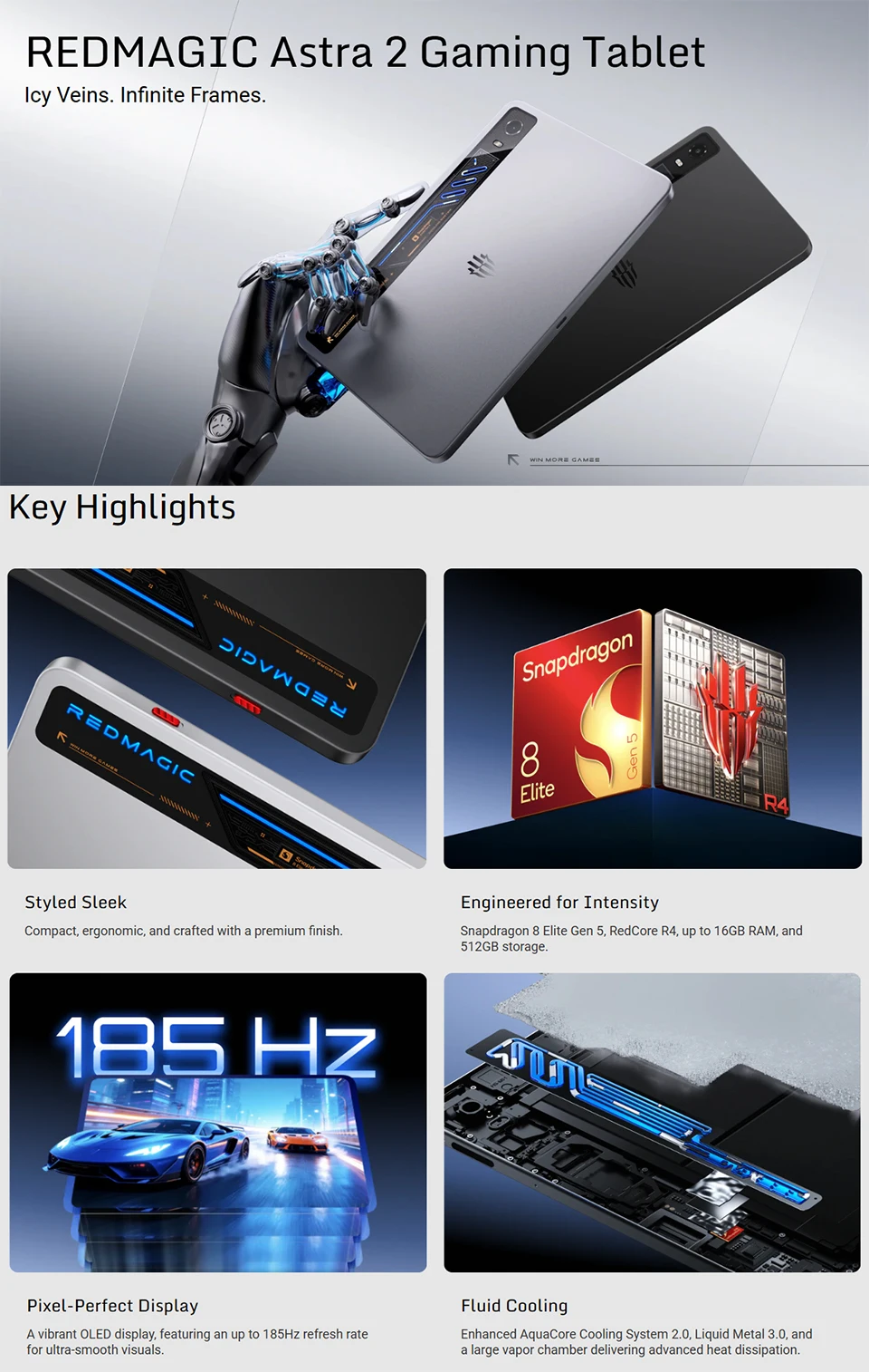 Redmagic Astra 2 Gaming Tablet