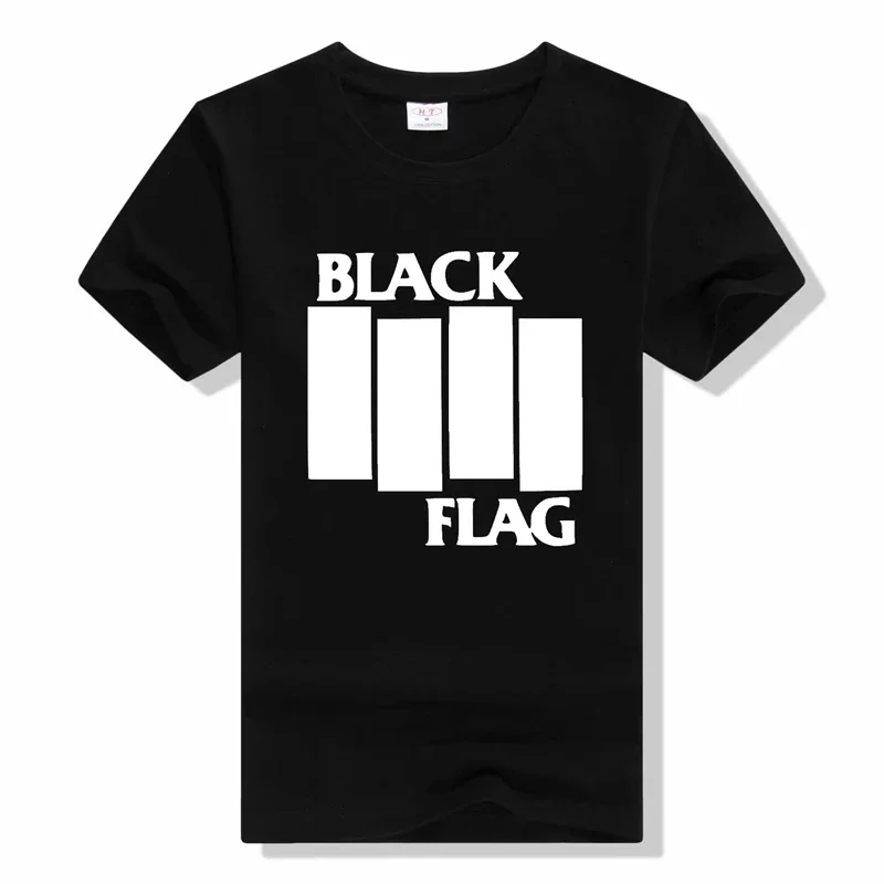 

BLACK FLAG Rock Band T-Shirt summer harajuku hip hop men t shirt 100% Cotton Short Sleeve Round Neck tee