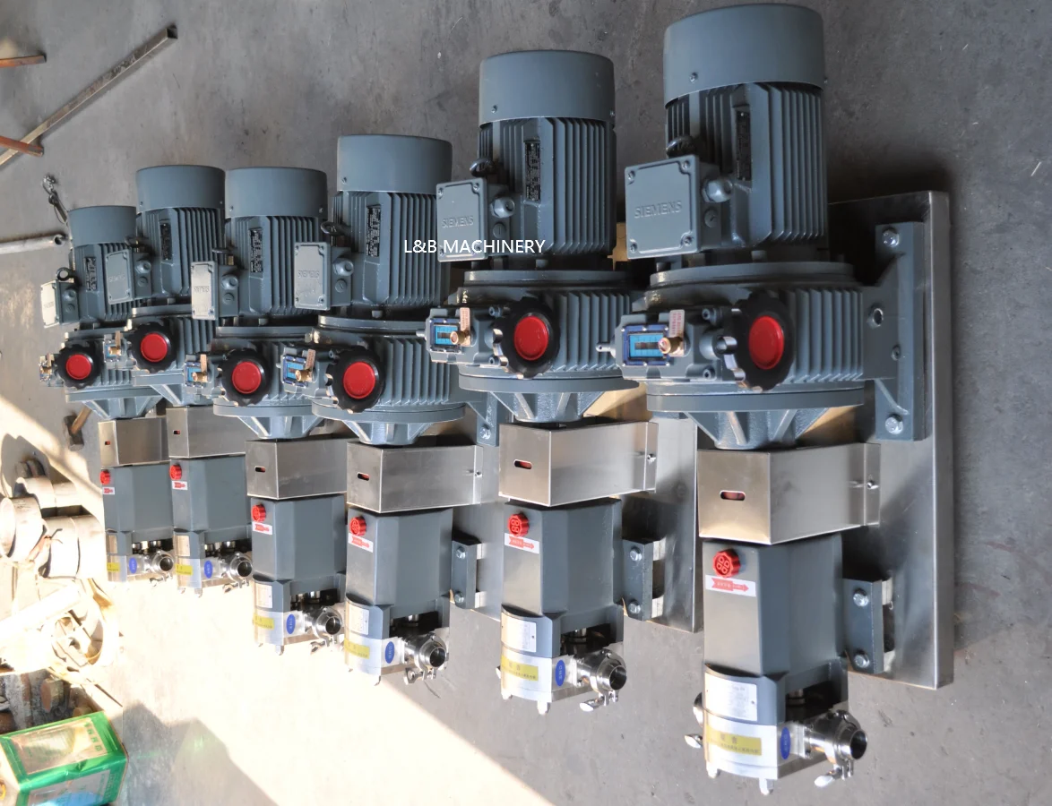 High Viscosity Sanitary Rotor Lobe Pump Sugar Syrup Fluid Transfer Pumps Positive Displacement Rotor Gear Pump