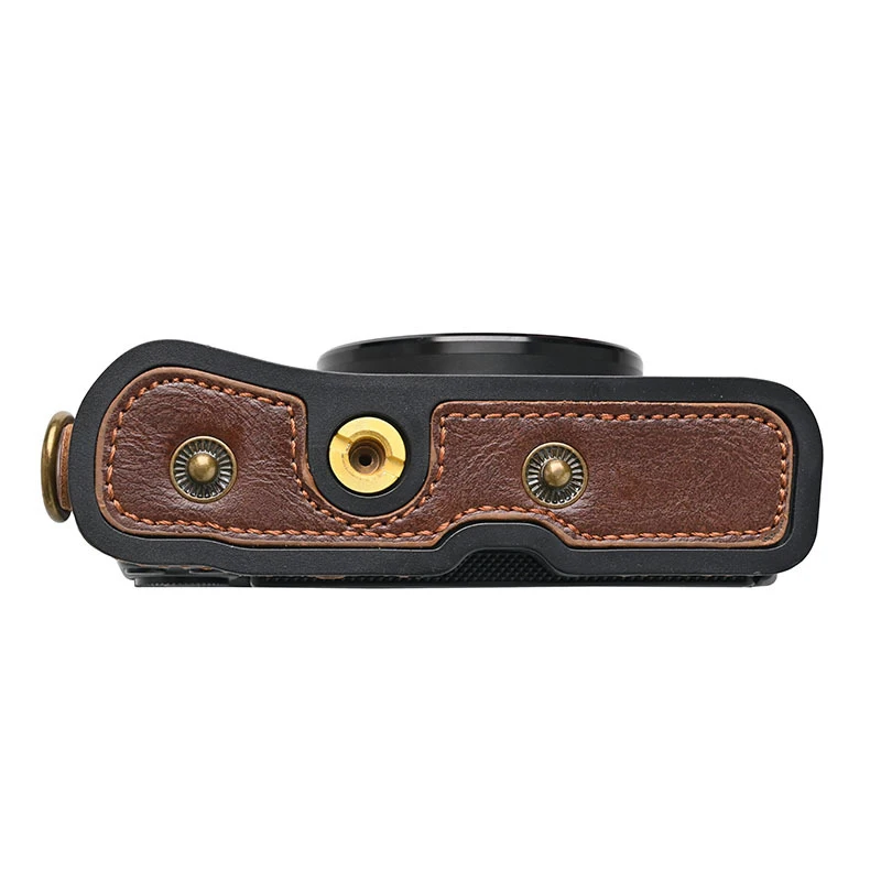 Portable PU Leather case Camera Bag Cover for Canon SX740 SX740HS SX720HS SX720 SX730HS SX730 pouch With Shoulder Strap