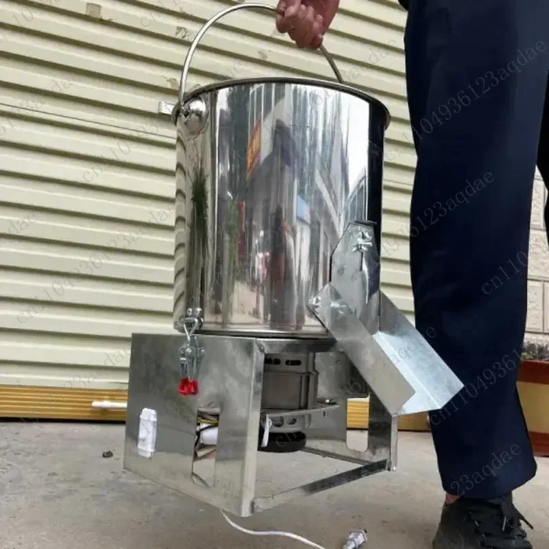 Stainless Steel Barrel With Discharge Port, Installation-free High-power Vegetable Crusher, Electric Crusher, Poultry,