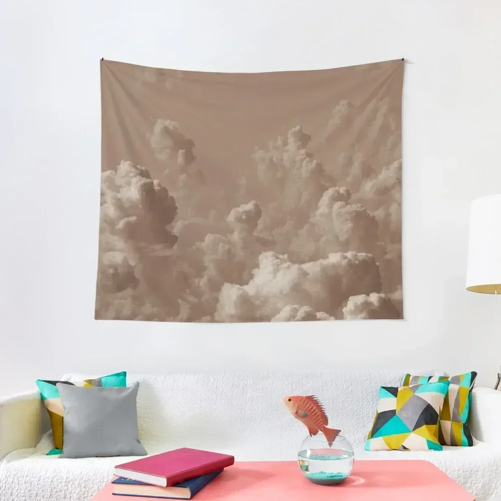 

Dark Academia Aesthetic brown clouds Tapestry Funny Aesthetic Room Decorations Tapestry