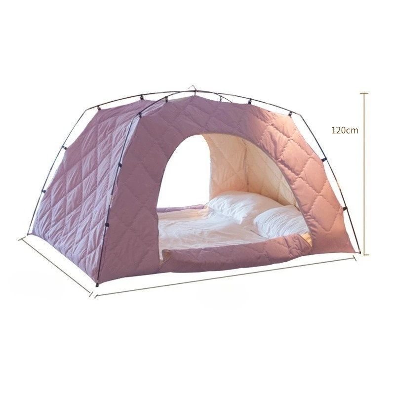 Thickened Cotton Sandwich Indoor Bed Tent Warm Privacy Soundproof Tent for Winter Home