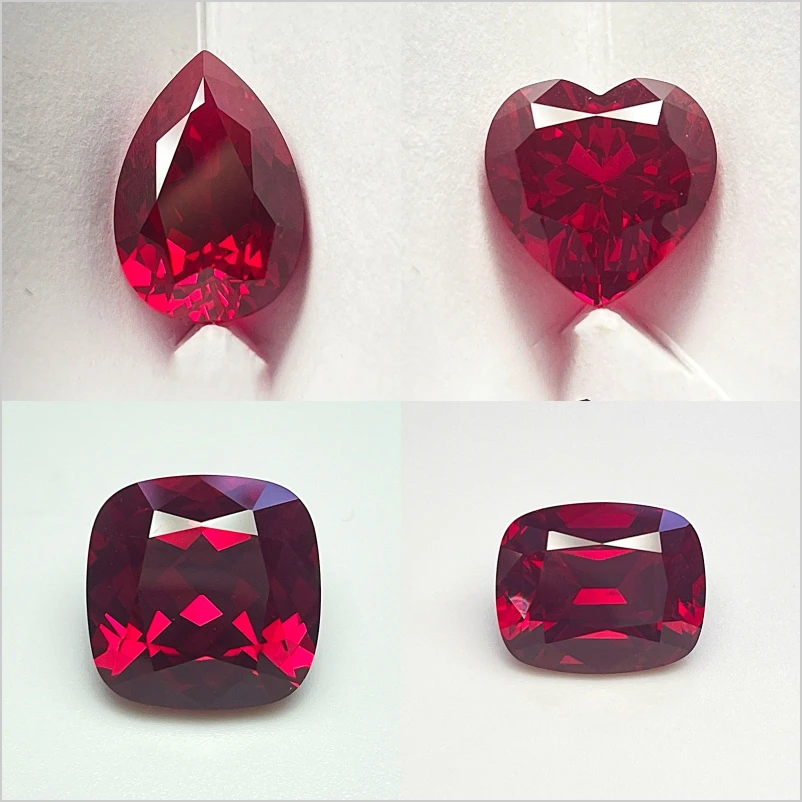 مختبر نمت روبي حمامة الدم الأحمر تخفيضات متعددة المتاحة جوهرة قسط لإعداد المجوهرات وتصميم مخصص شهادة قابلة للاختيار