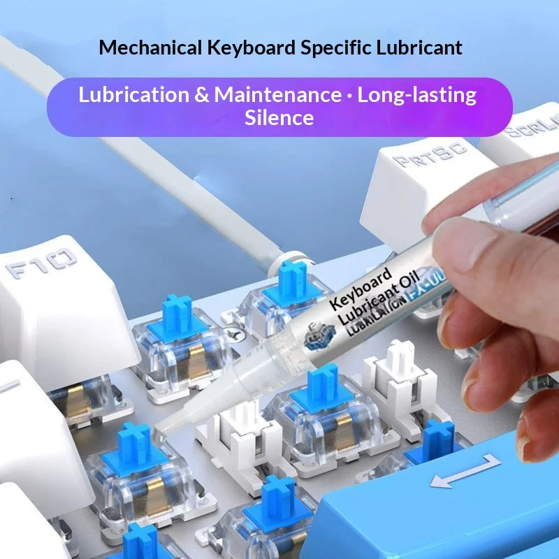 Mechanical Keyboard Lubricant, Keyboard-Specific Lubricant Pen, Switch Spring, Mouse Button Satellite Switch, Anti-Squeak, Anti-Jamming, Switch Lubrication, Maintenance Grease, Mechanical Keyboard Switch Lubrication