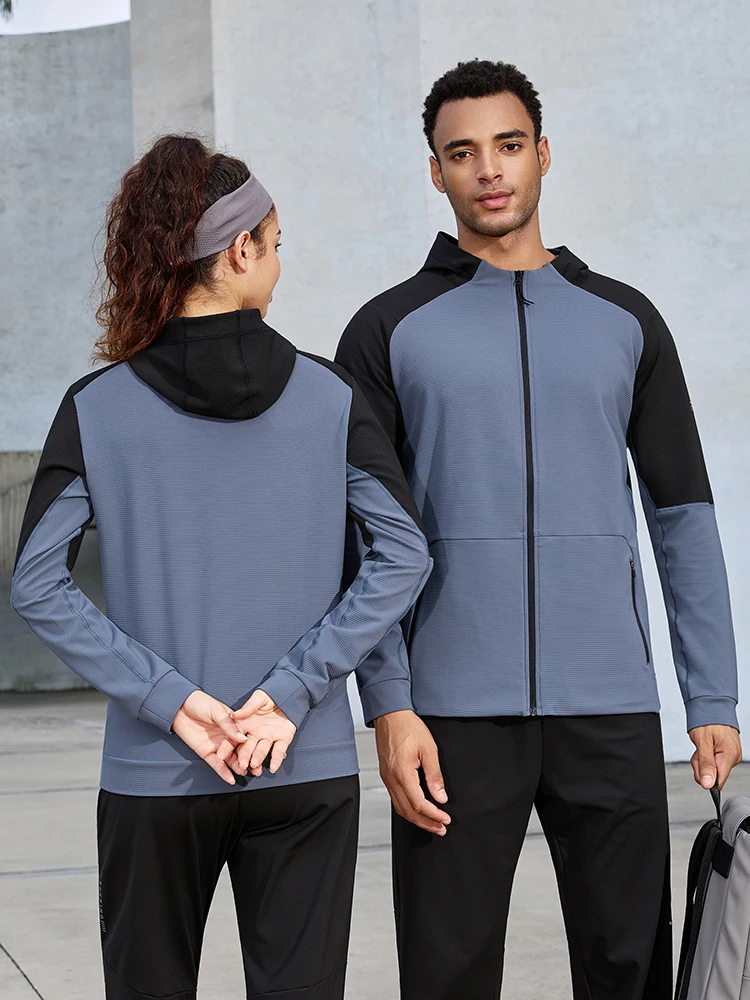 

Спортивная толстовка-кардиган для бега и тренировок, тонкая, эластичная, для мужчин и женщин, весна-осень