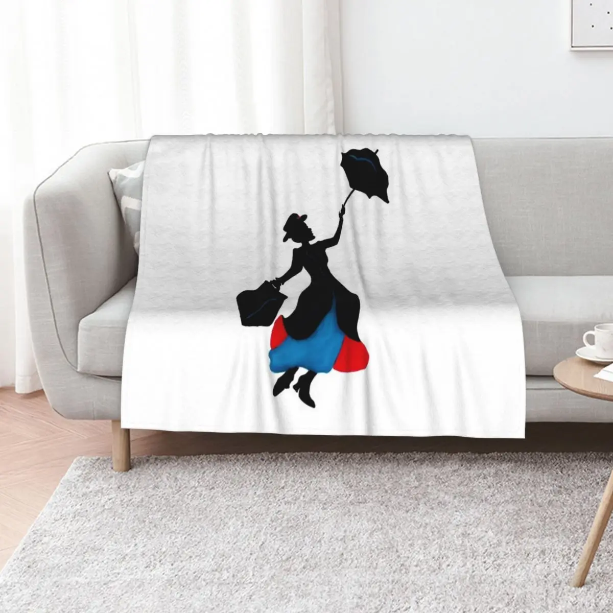 Practically Perfect Throw Blanket Soft Warm Blanket Gift for Men Women Adults