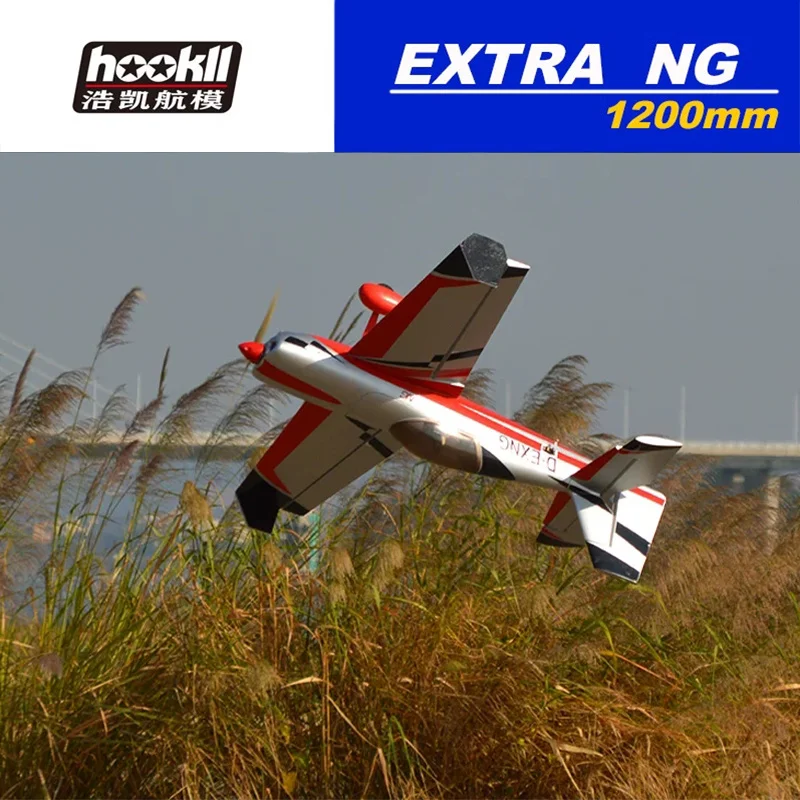 HOOKLL Model 6CH EXTRA NG 1210mm 30E Entry-Level Propeller Model Aircraft 3D Aerobatic Training Aircraft Fixed-Wing EPO KIT/PNP