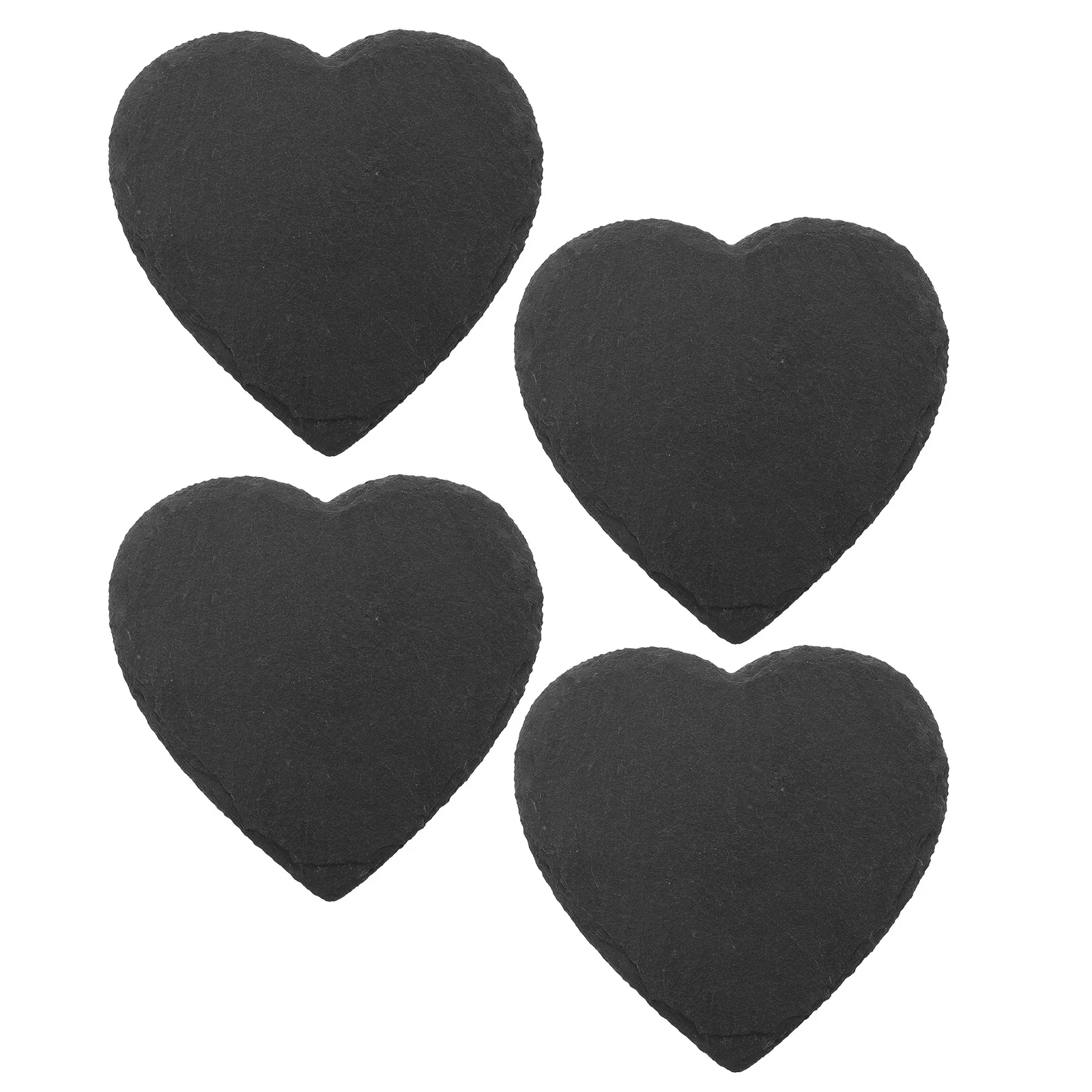 

4Pcs Heart Shape Drink Coasters Retro Decorative Cup Mats Wear-Resistant Anti- Pad Home Kitchen Dining