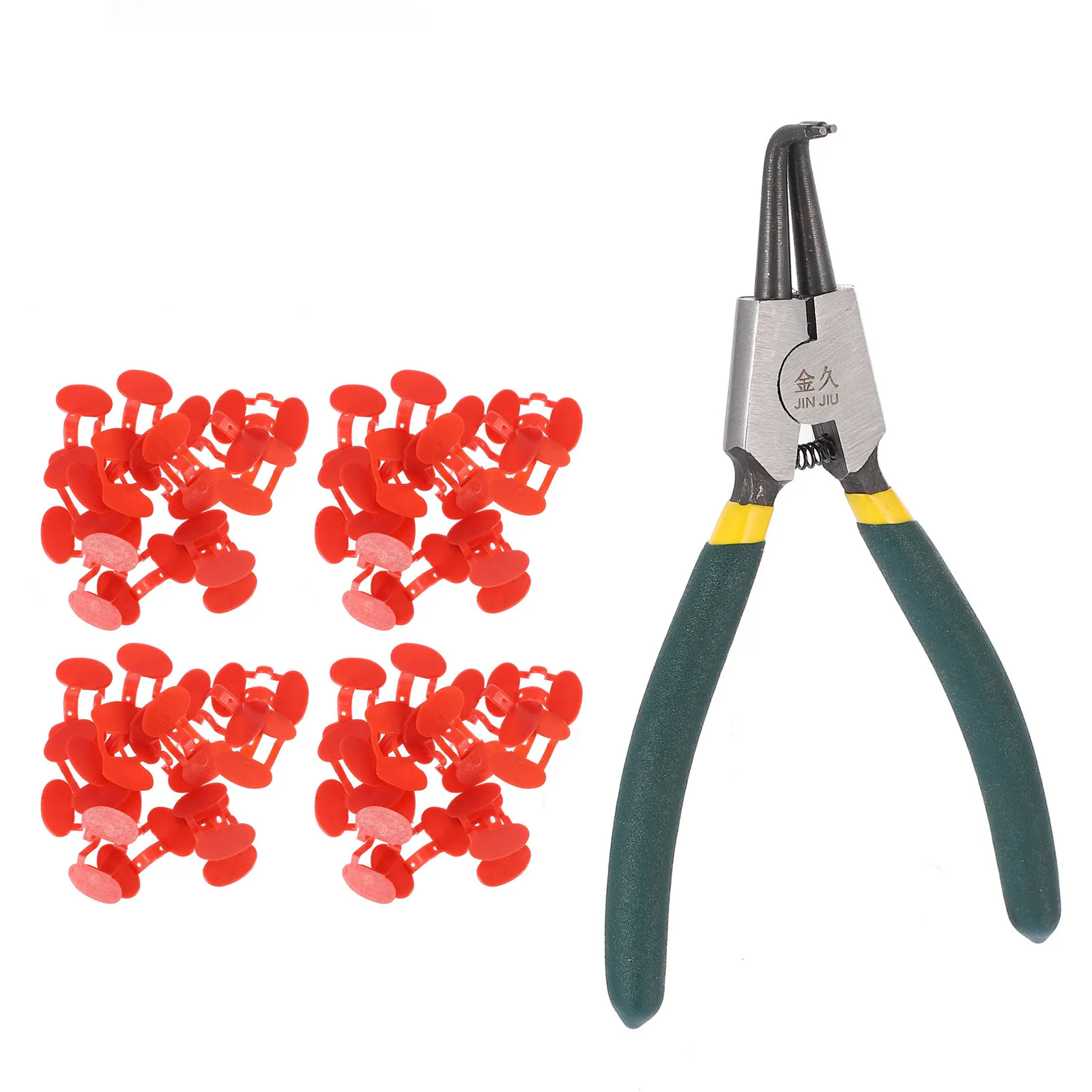 

101Pcs Chicken Glasses Supply Anti-Pecking Chick Eye Mask Durable Pliers Set Sturdy Household Chick Goggles Glass