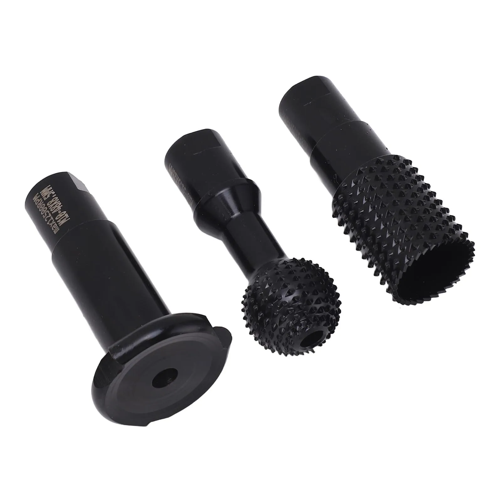 3PCS M10 Angle Grinder Attachments Rotary Sphere Burr Set for Wood Plastic Fiber Board Grinding Slotting Polishing Tools