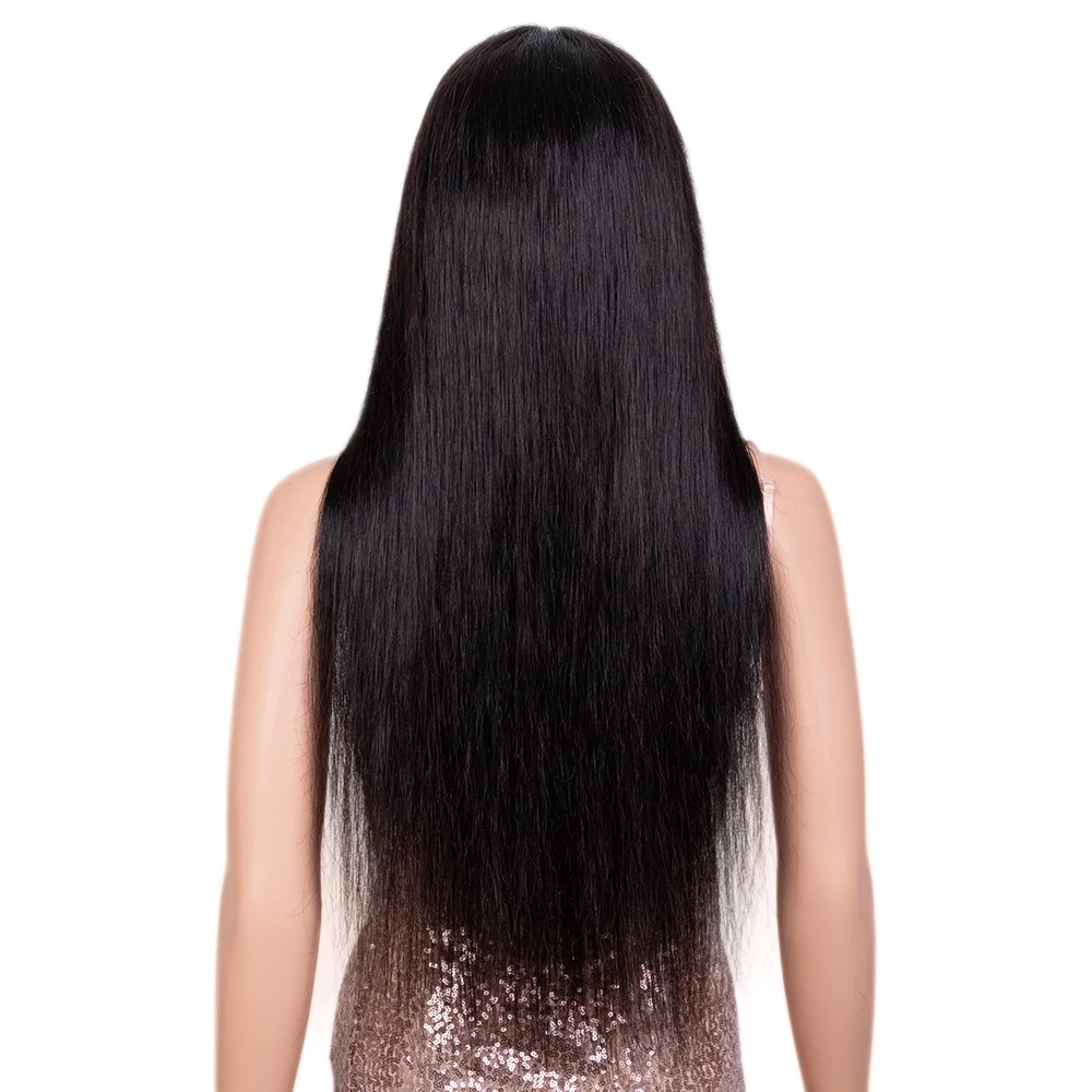 Sleek 26 Inch Straight Brazilian Hair Wigs 13X6X1 Lace Front Wigs Ready To Wear Real Lace Wigs 100% Human Hair Wigs For Women