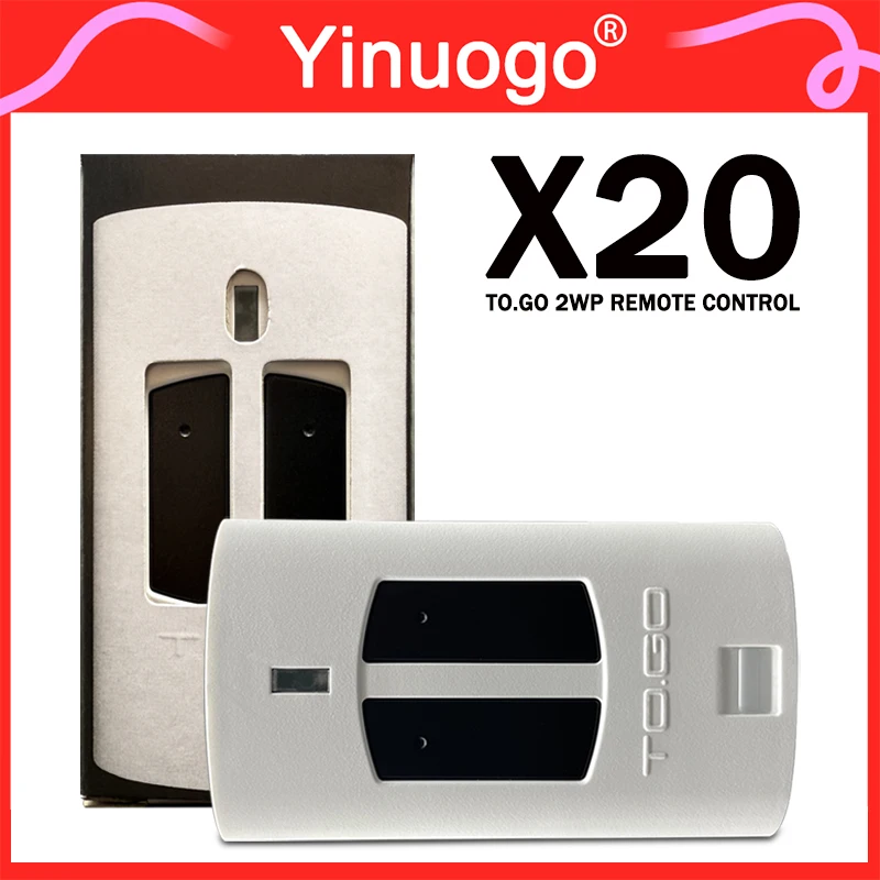 

20pcs TO.GO 2WP Garage Door Opener / Gate Remote Control 433.92MHz Fixed Code TOGO 2WP WP 4WP Handheld Transmitter