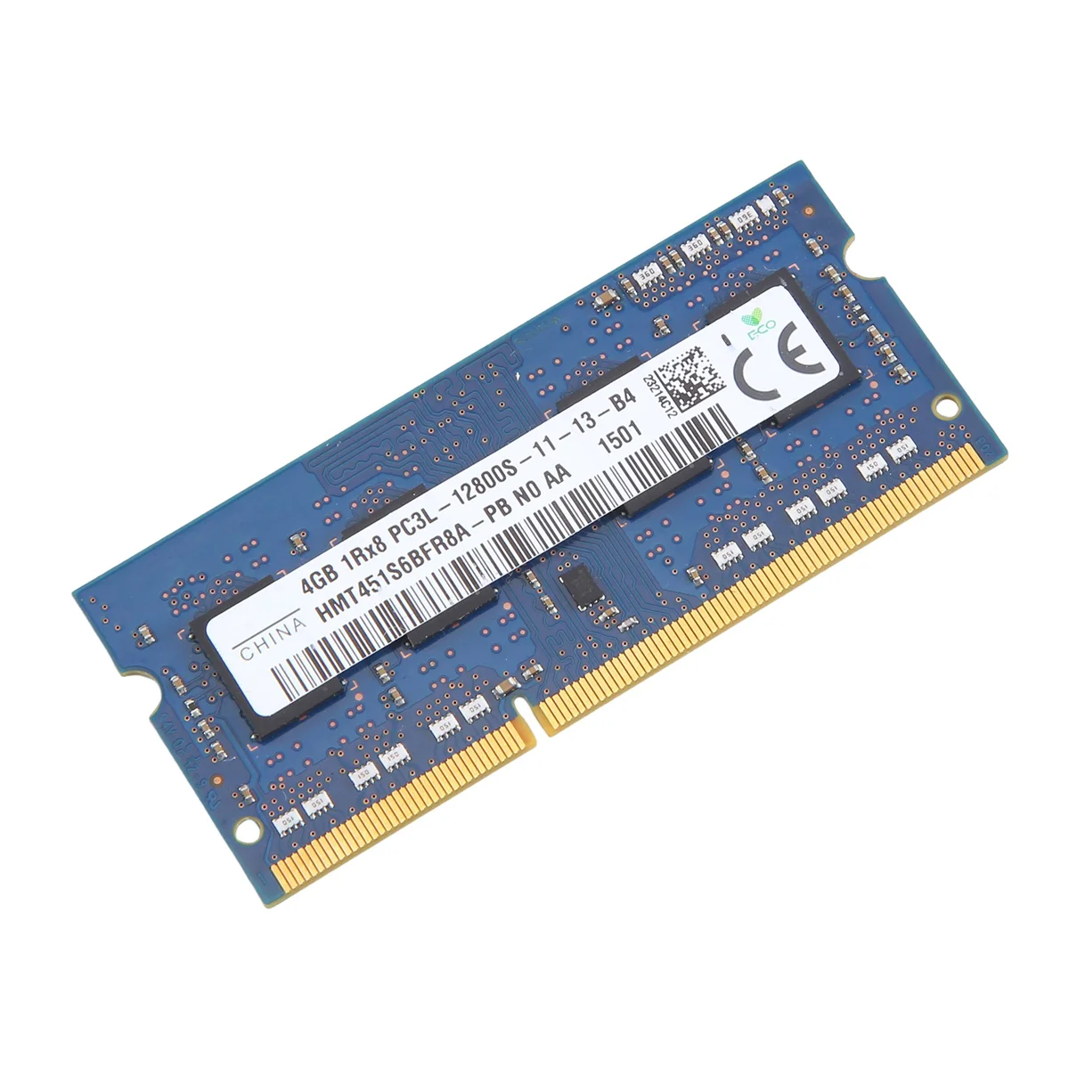 Para Hynix DDR3 4GB memoria RAM para ordenador portátil 1600Mhz PC3 12800 1RX8 1,35 V 8 IC memoria SODIMM solo para Intel