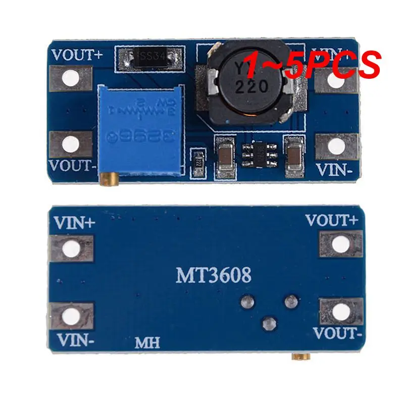 1~5PCS DC-DC Adjustable Boost Module 2A Boost Plate Step Up Module with MICRO USB 2V-24V to 5V 9V 12V 28V