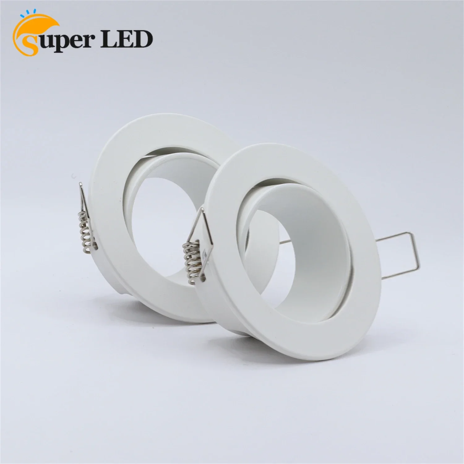 Recesso LED branco redondo teto luz frame, luminária bulbo, suporte downlight, spot light montagem para habitação, GU10