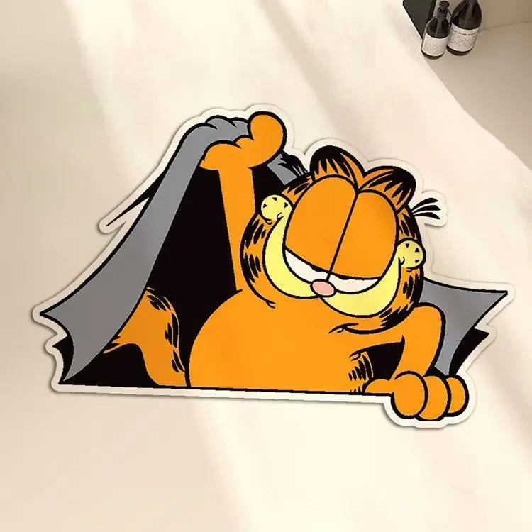 Disney Garfield Home Irregular Diatom Mud Rug Cute Living Room Bedroom Decoration Floor Mat Kitchen Bathroom Non Slip Carpet