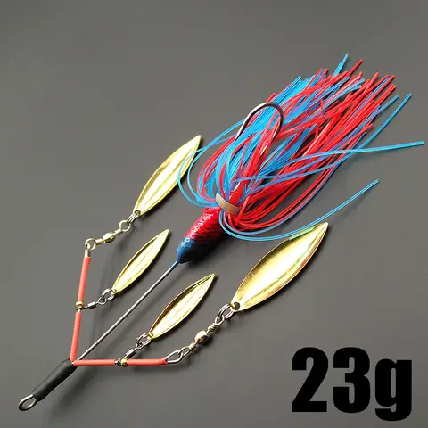 लंकर स्पिनर बैट्स हार्ड फिशिंग ल्यूर 23g नॉइज़ी बज़ रोटेटिंग ब्लेड बबल वाइब्रेशन टेंडम स्पिन विलो बास ट्राउट पर्च पाइक 10 best sales बज़ चारा - №4