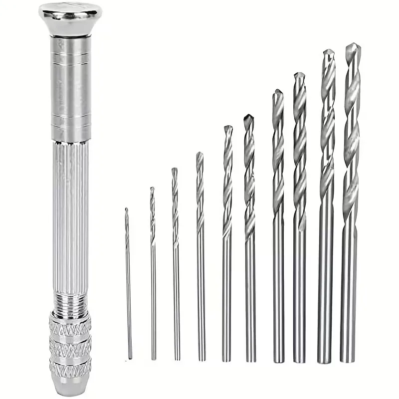 

1/11 шт., 0.8-3.0 мм, мини-ручная дрель, инструменты для работы по дереву, сверло, ручные спиральные сверла, для изготовления ювелирных изделий, сверления полимерной смолы, моделирования, рукоделия