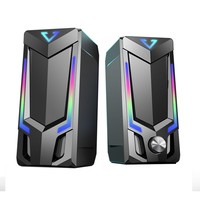 2.0 CH Multi-media PC RGB Gaming Speakers With Built In Colorful Led Lamp Light Wireless Bluetooth Connection For Party Computer