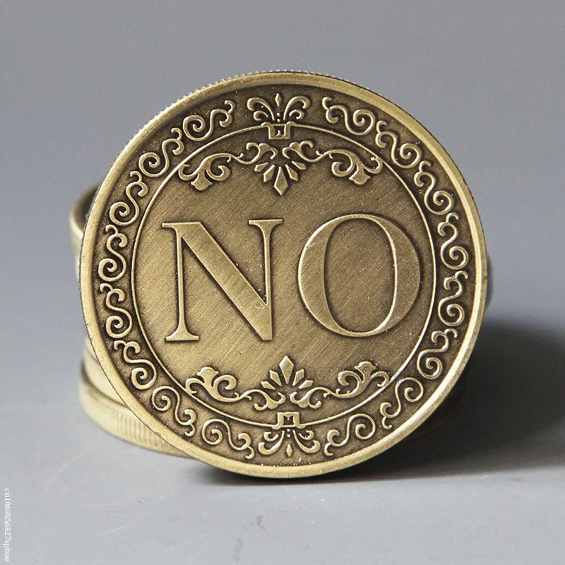 1PC Bronze Yes No Commemorative Coin Collection Gift Souvenir Souvenir Art Metal Antiqu Lovers Craft Gift