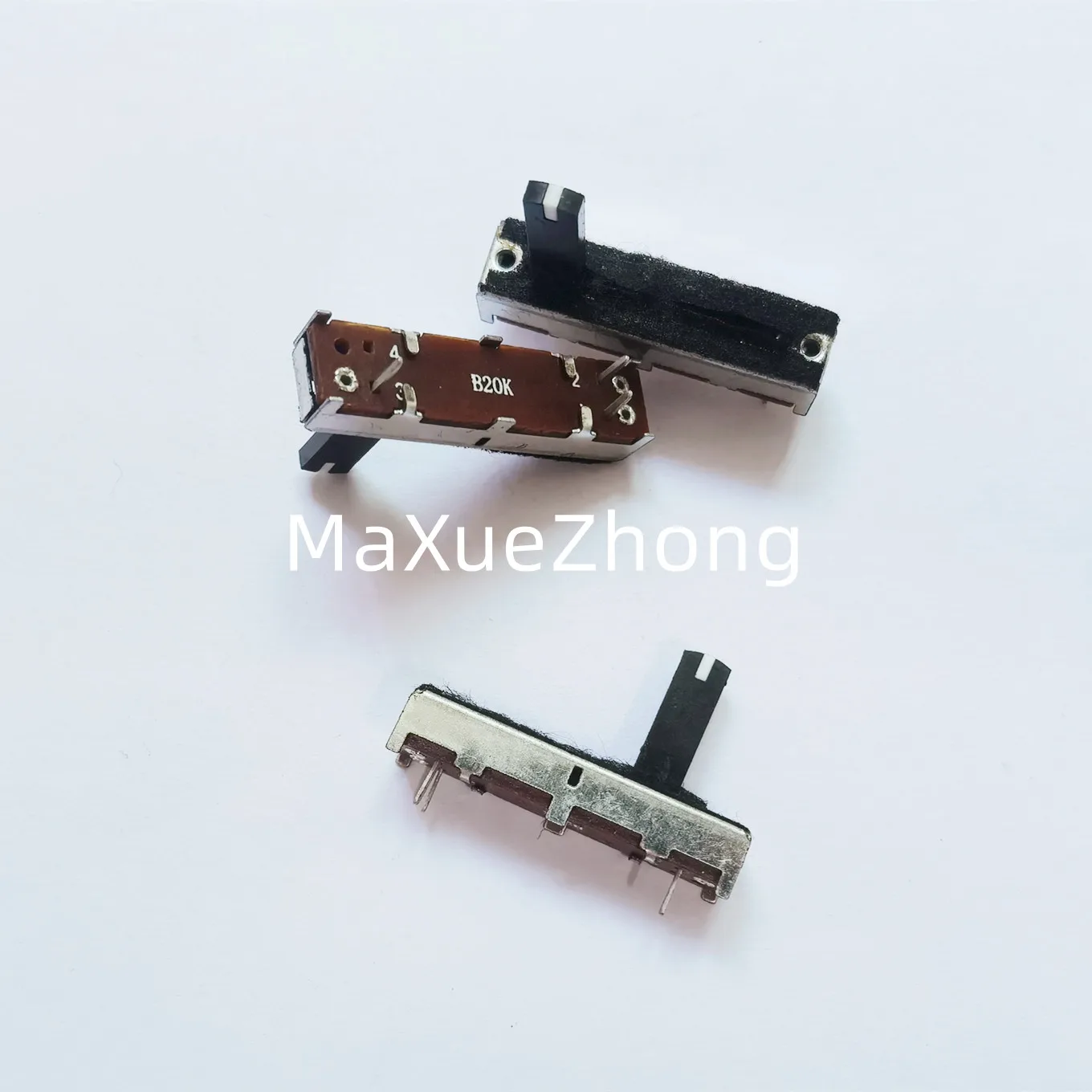 Original new 100% push-pull potentiometer B10K B20K B50K B100K mixer 35mm 3.5cm faders with midpoint 10mm 15mm 20mm (SWITCH)