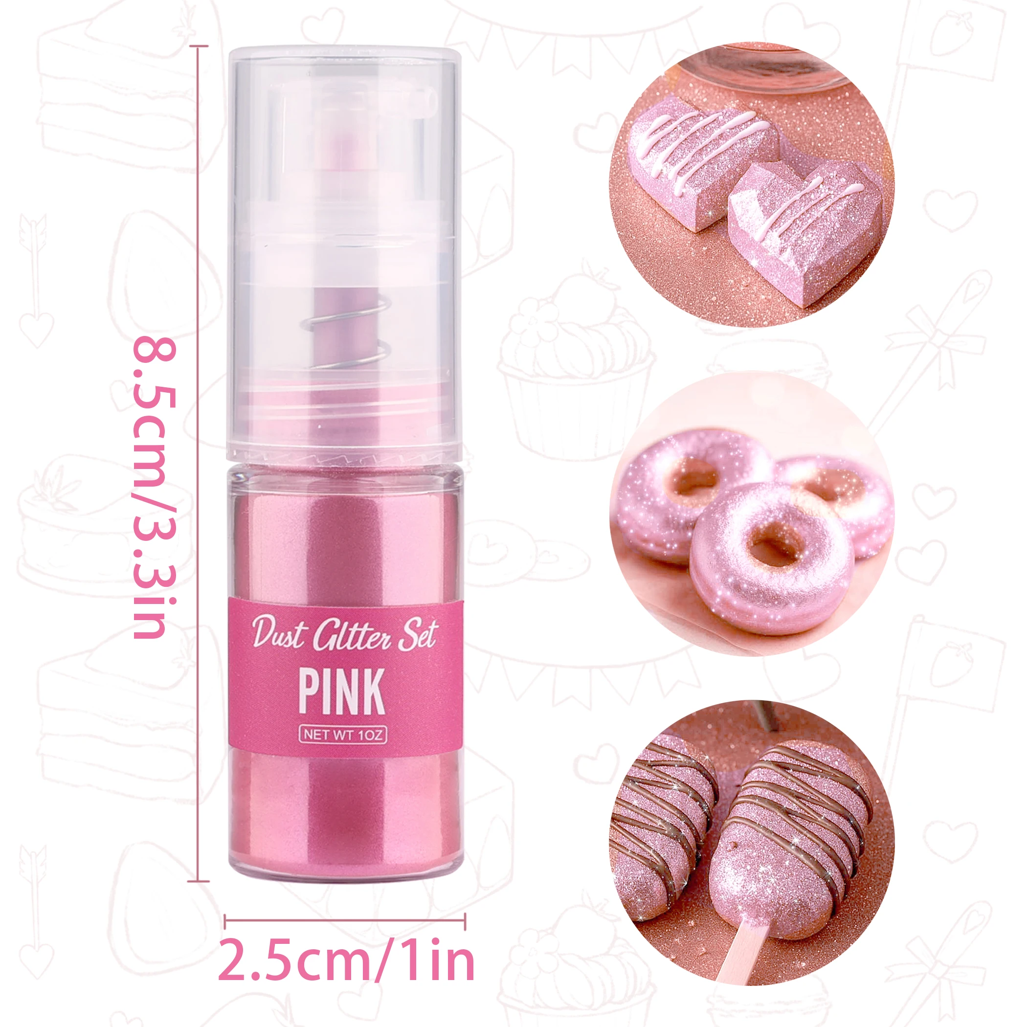 Glitter Cake Decoration Golden - Kitchen Baking Tools ulasan dan harga