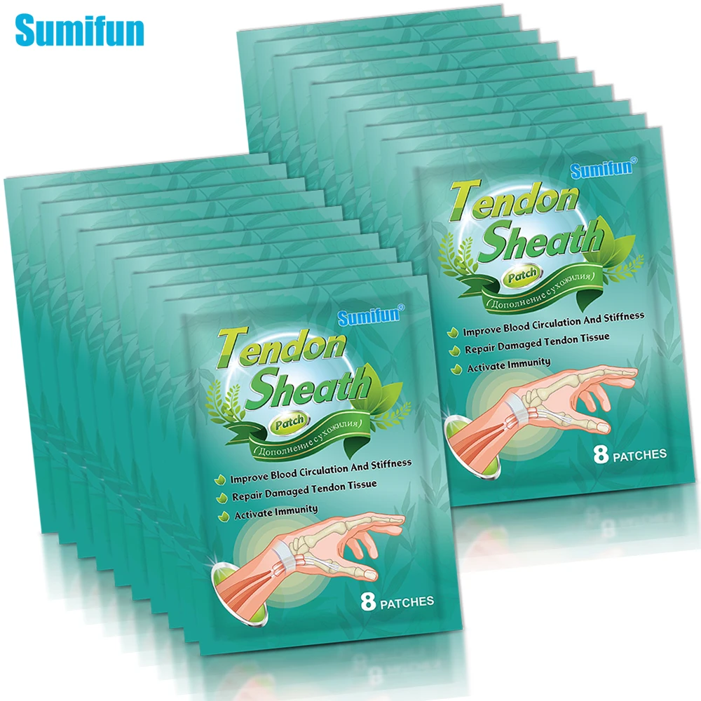 

80pcs Sumifun Herbal Tenosynovitis Arthritis Plaster For Hand Wrist Thumb Finger Pain Relief Patch Tendon Sheath Therapy Sticker