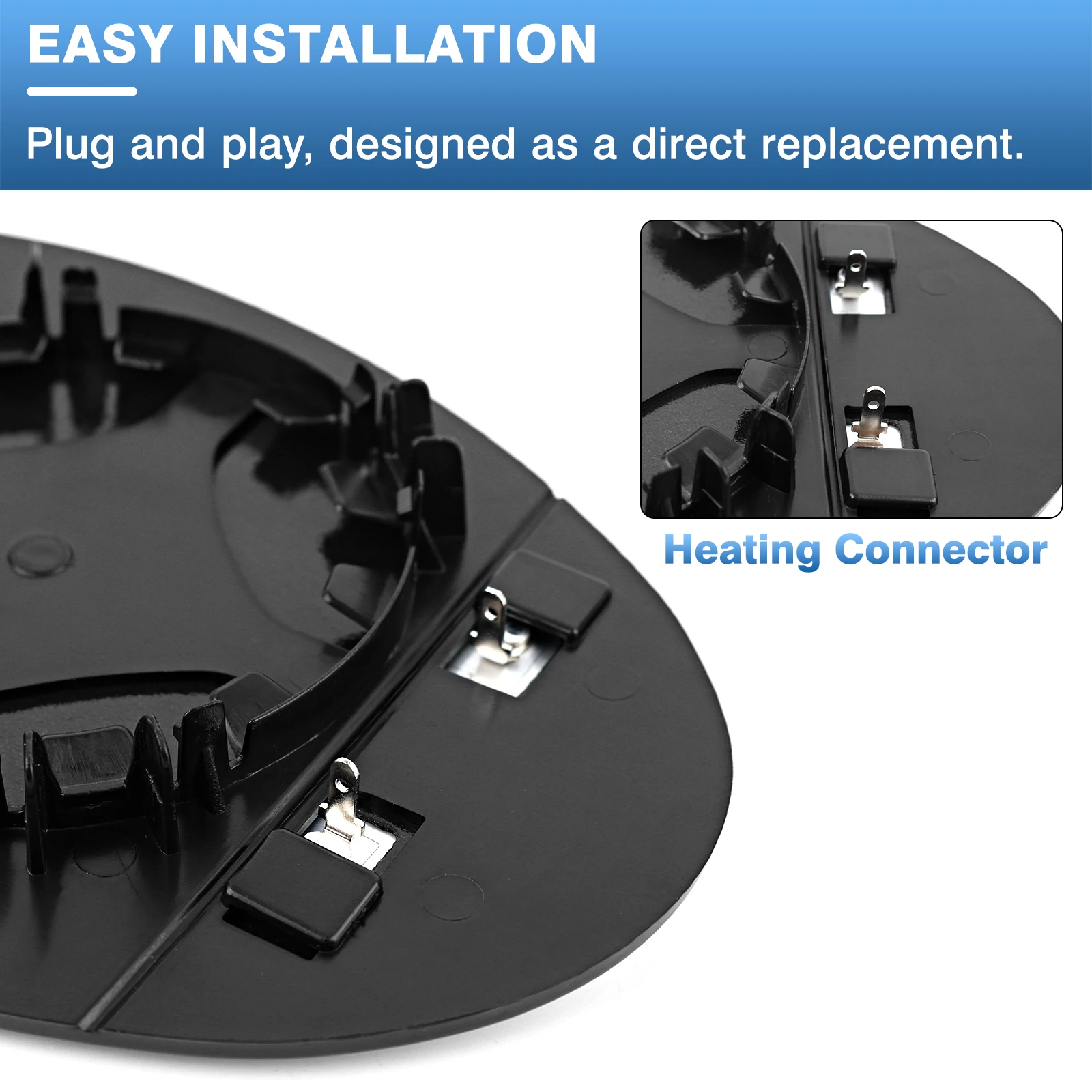 مرآة الرؤية الخلفية الجانبية الساخنة زجاج أبيض/أزرق لميني كوبر R55 R56 R57 2007-2014 51162755625 51162755626 الجانب الأيمن الأيسر #5