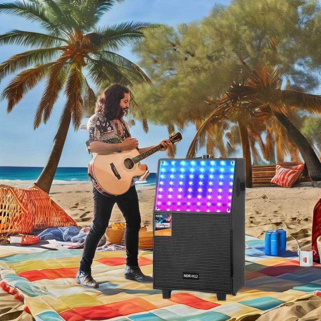 Home Cinema Compact - NDR-H12 Enceinte portable 12 pouces avec