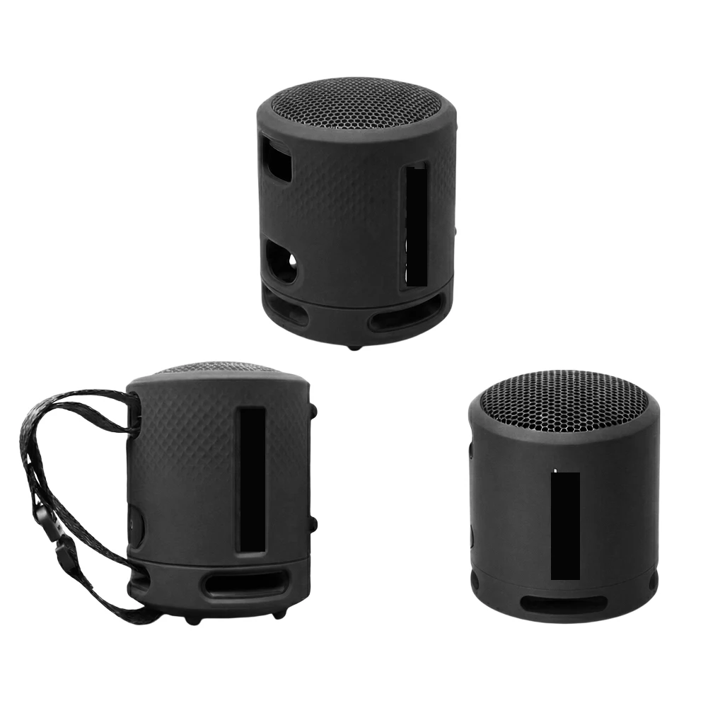 Funda de silicona suave 1:1 para Sony XB100 XB13, 4 puntos de soporte antideslizantes para colocación vertical/horizontal (5 opciones de color)