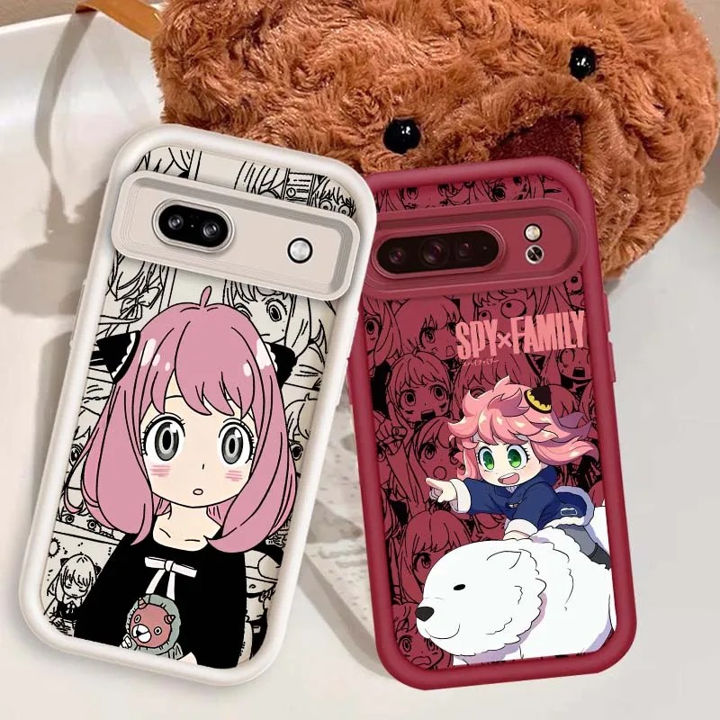 

SPY x FAMILY Anime For Google Pixel 9 8A 8 7 7A Pro XL 5G Eye Ladder Soft TPU Shockproof Cover