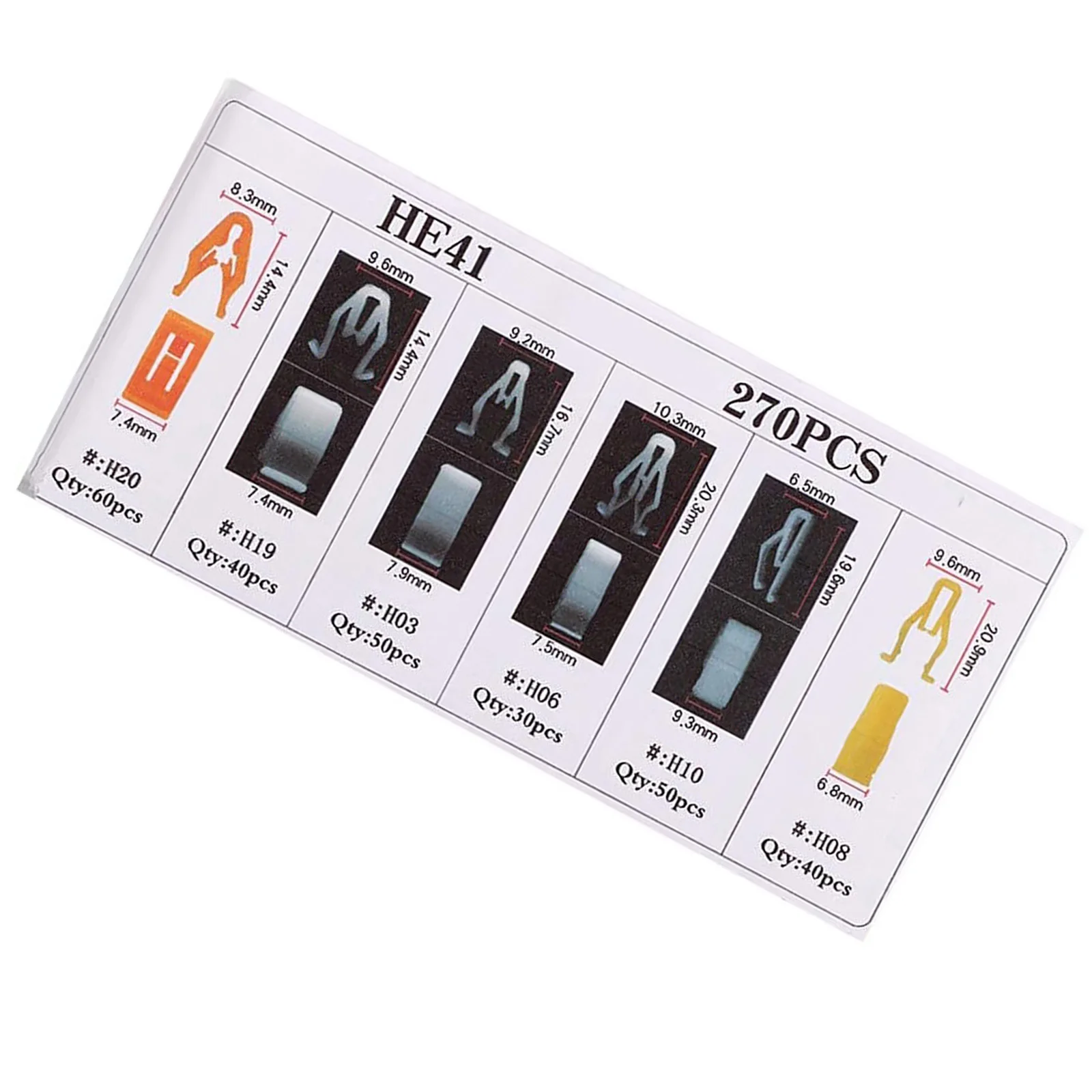 270Pcs/Set Car Plastic Fastener Clip For Dashboard DVD CD Console Panel Trim Universal Dash Retainer Clips Auto Accessories