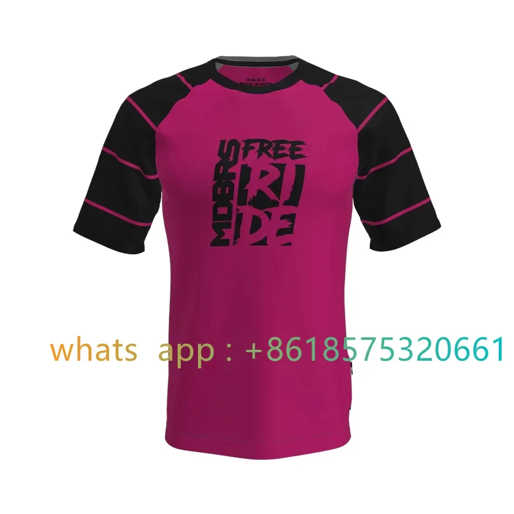 Men/kids Short Sleeve Sport Cycling Jersey MTB Summer Bike Shirt 100% Polyester Breathable Fabric T-Shirt Motorcycle 2026