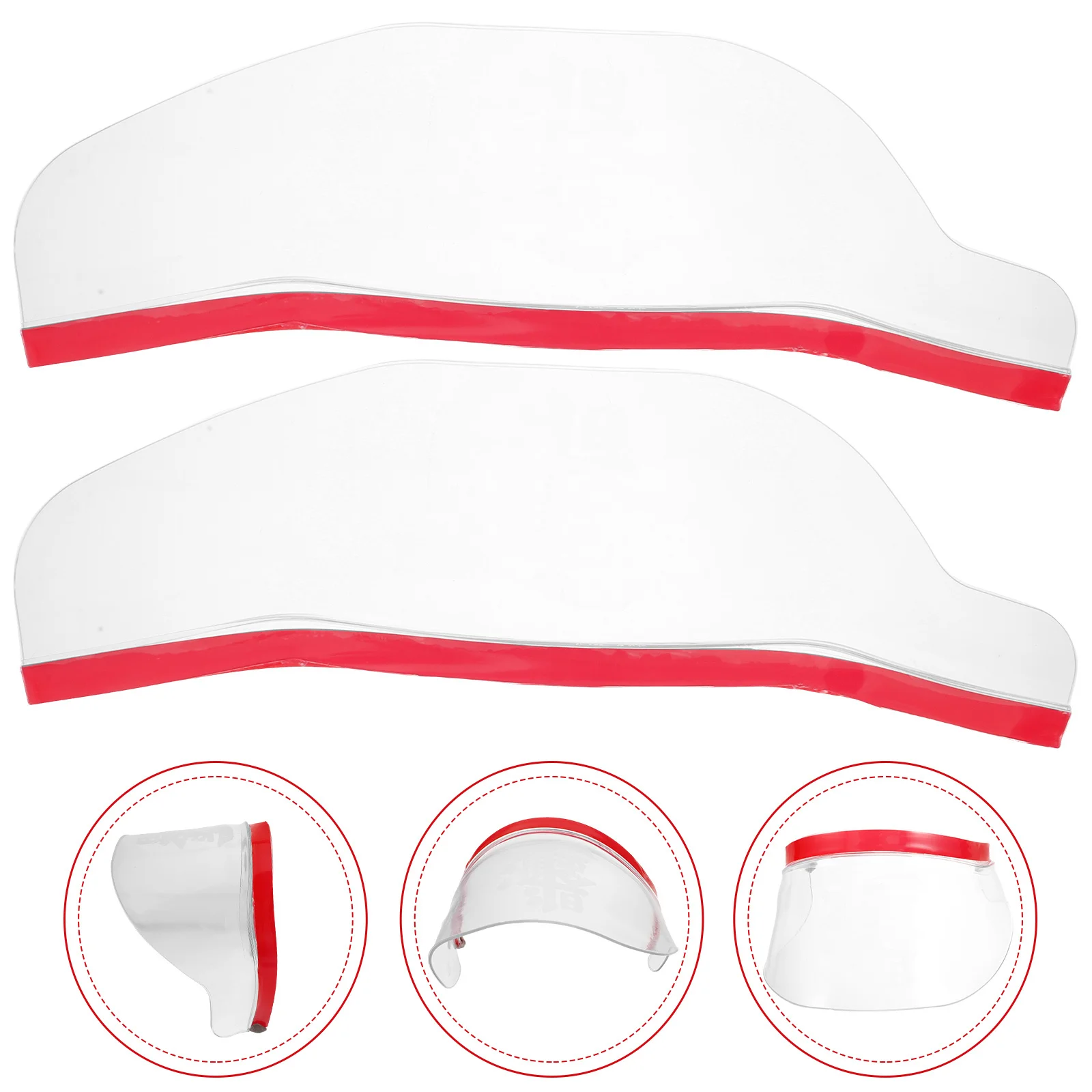 

1Pair Rearview Mirror Rain Eyebrow Truck Side Mirror Rain Visor Cover Adhesive Waterproof Guard Clear Visibility