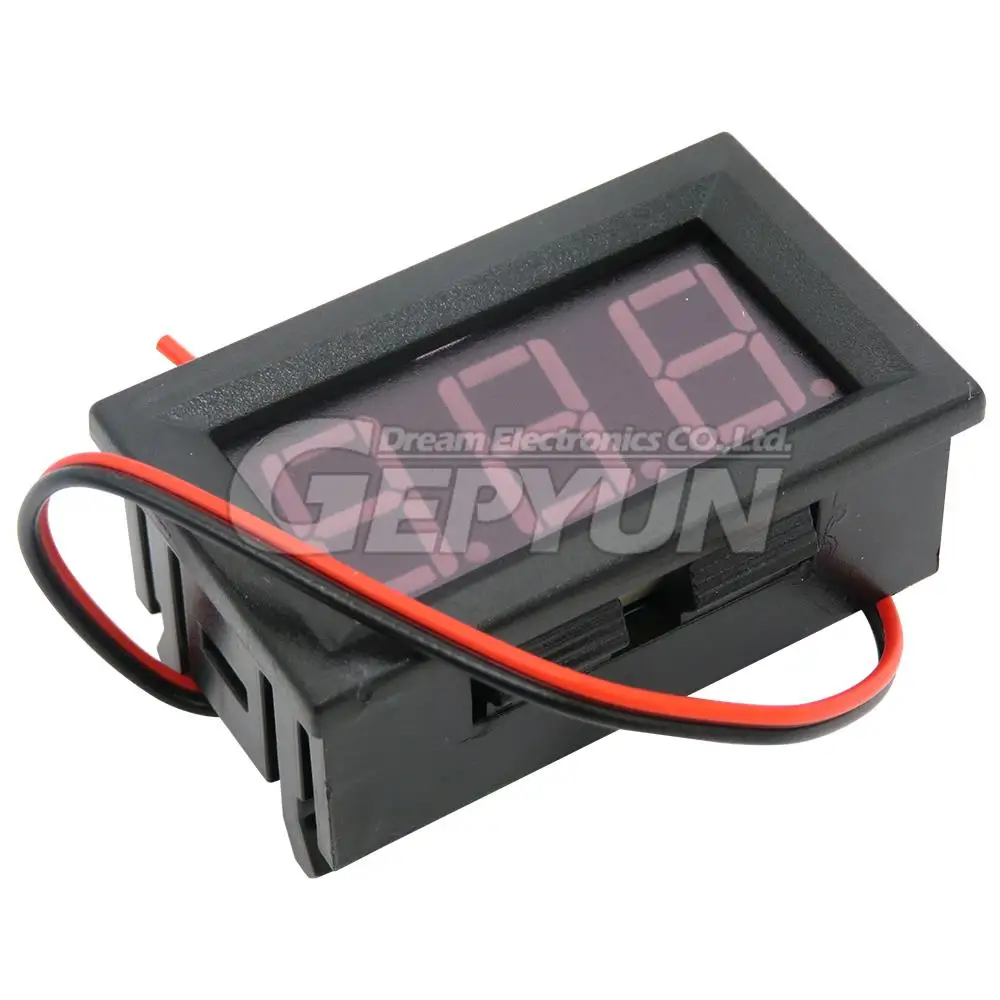 0.56 \'\'Mini Digital Voltmeter AC DC 2-Wire 3-Wire 0-30V 0-100V 4.5V-30V 5-120V 70-500V Voltage Panel Meter 6V 12V 24V 110V 220V