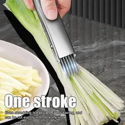 Shred Silk The Cutter Stainless Steel Onion Cutter Slicer Multifunctional Kitchen Vegetable Cutter Scallion Shredding Cutter